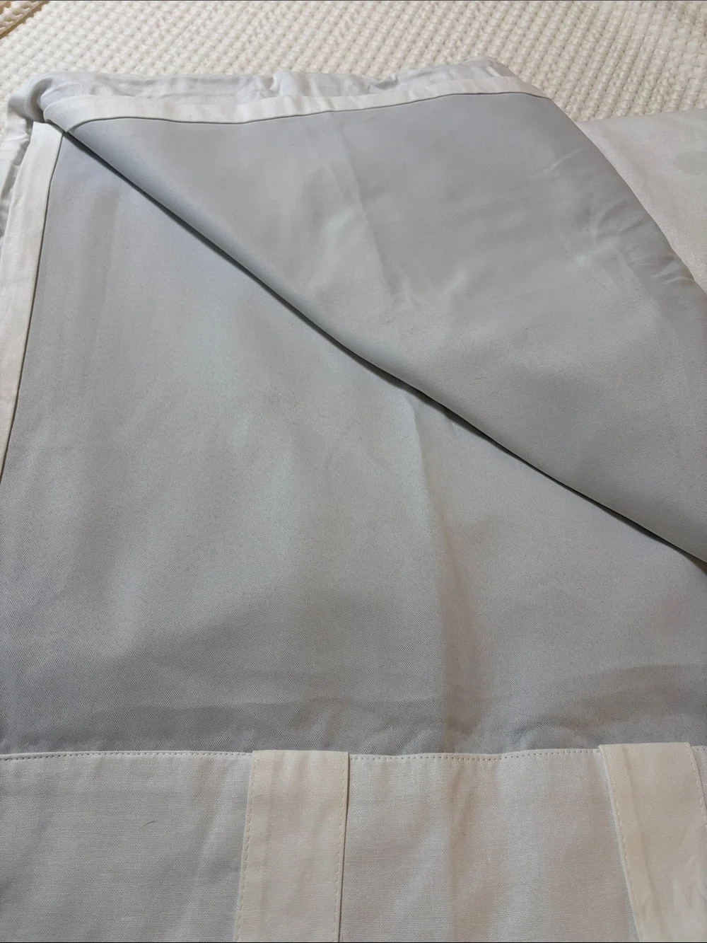 West Elm 48” x 108’ White Blackout Drapery Panel